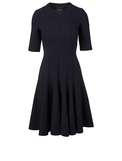 Wool Roundneck A-Line Dress