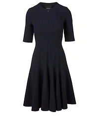 Wool Roundneck A-Line Dress