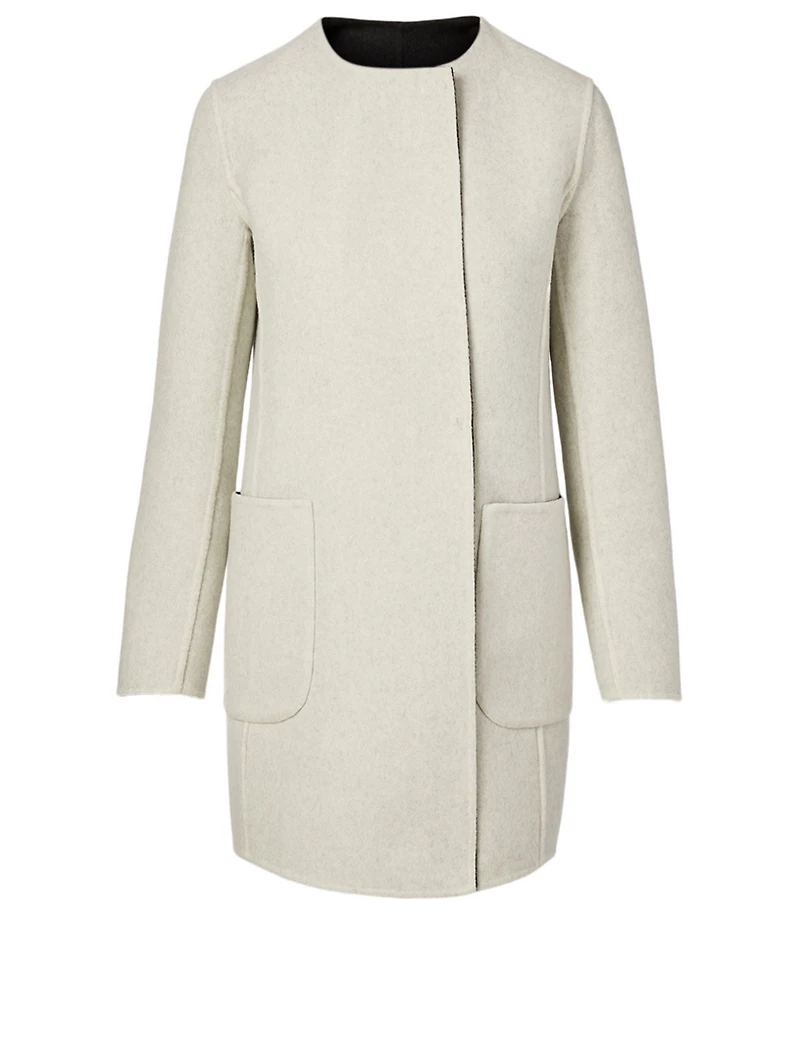 Wool And Cashmere Reversible Coat
