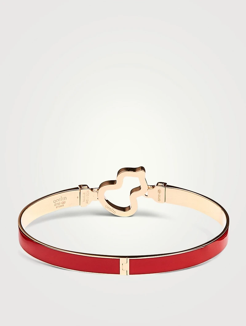 Wulu 18K Rose Gold Bangle Bracelet