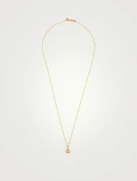 14K Gold Happy Face Necklace