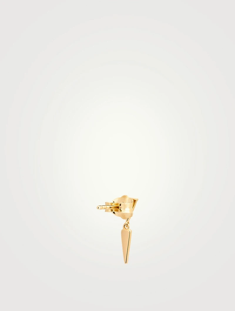 14K Gold Drop Fringe Earring With Diamonds