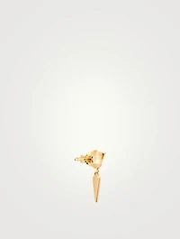 14K Gold Drop Fringe Earring With Diamonds