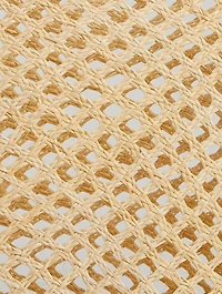 Large Cristi Woven Straw Tote Bag