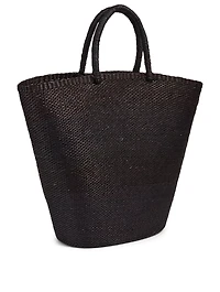 Large Crete Woven Straw Tote Bag
