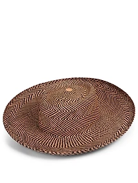 Komo Chevron-Woven Straw Sun Hat