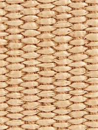 Bobby 18 Leather And Raffia Top Handle Bag