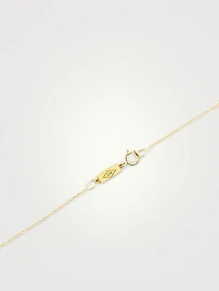 18K Gold Hammered Heart Necklace