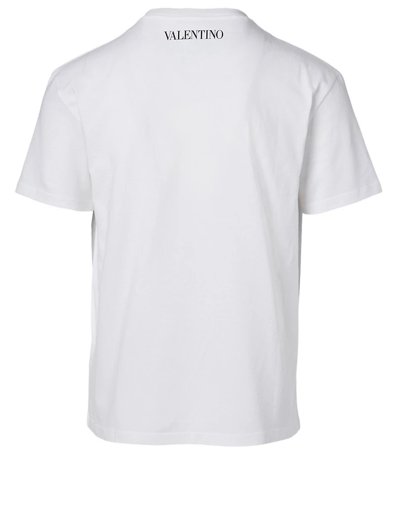 Cotton T-Shirt Dragonfly Print