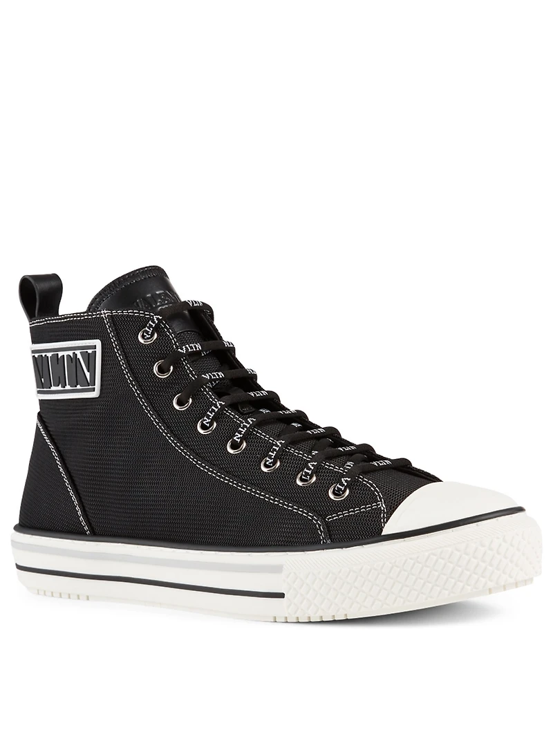 Giggies Fabric High-Top Sneakers