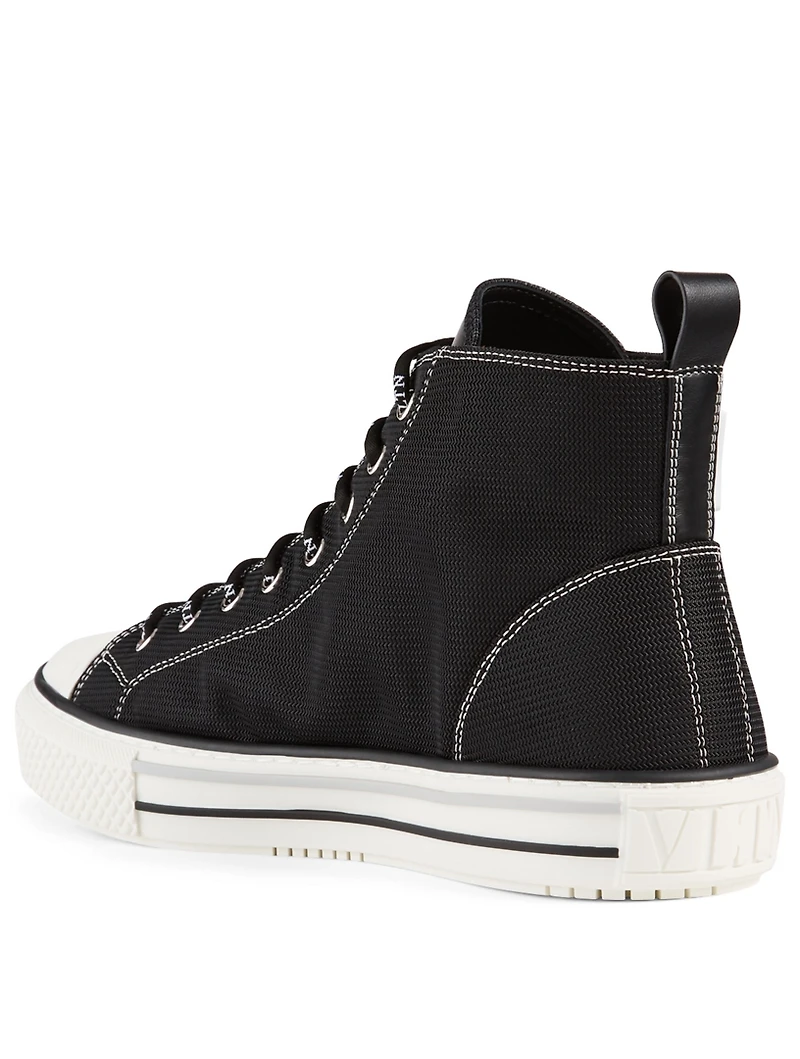 Giggies Fabric High-Top Sneakers