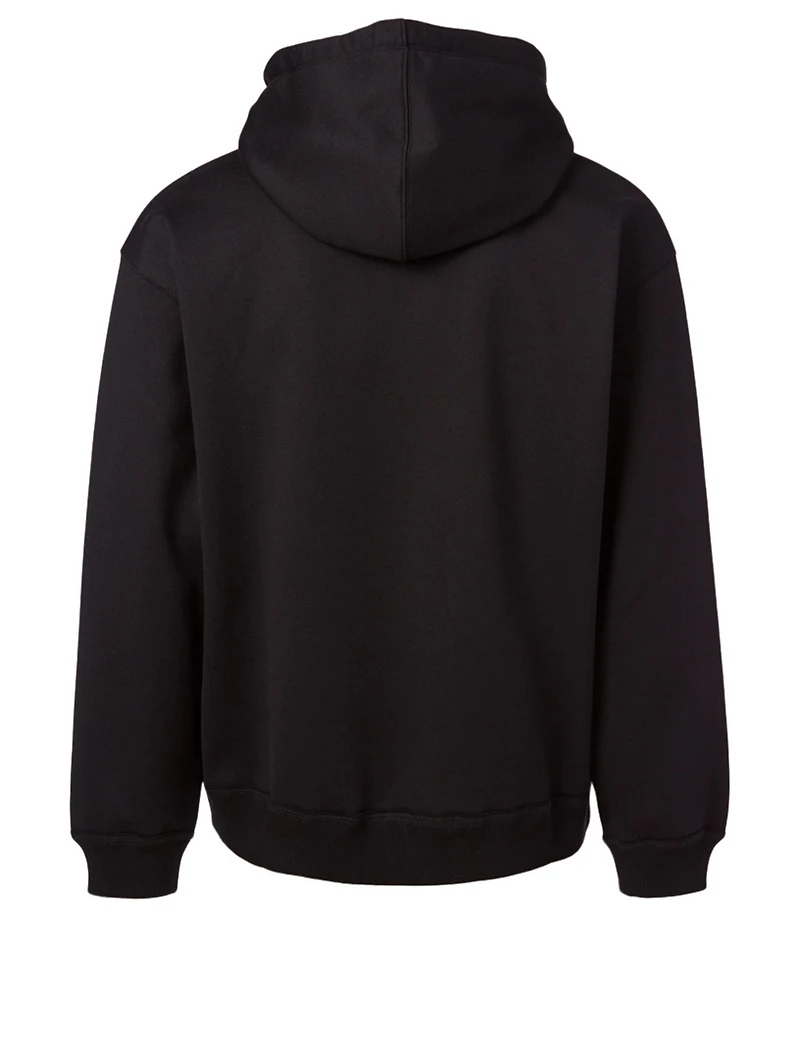 Cotton-Blend Hoodie With VLTN Logo