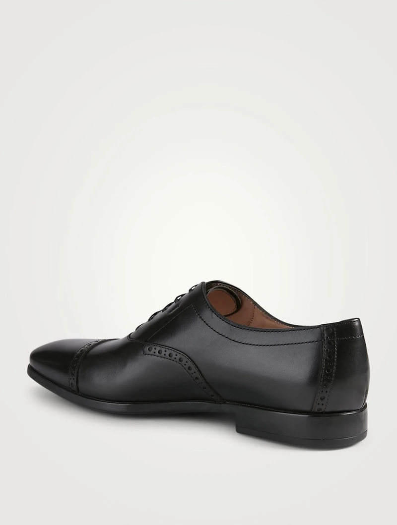 Riley Leather Brogue Oxford Shoes