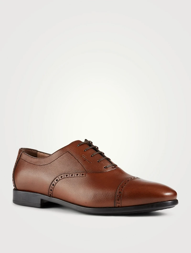 Riley Leather Brogue Oxford Shoes