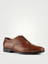 Riley Leather Brogue Oxford Shoes