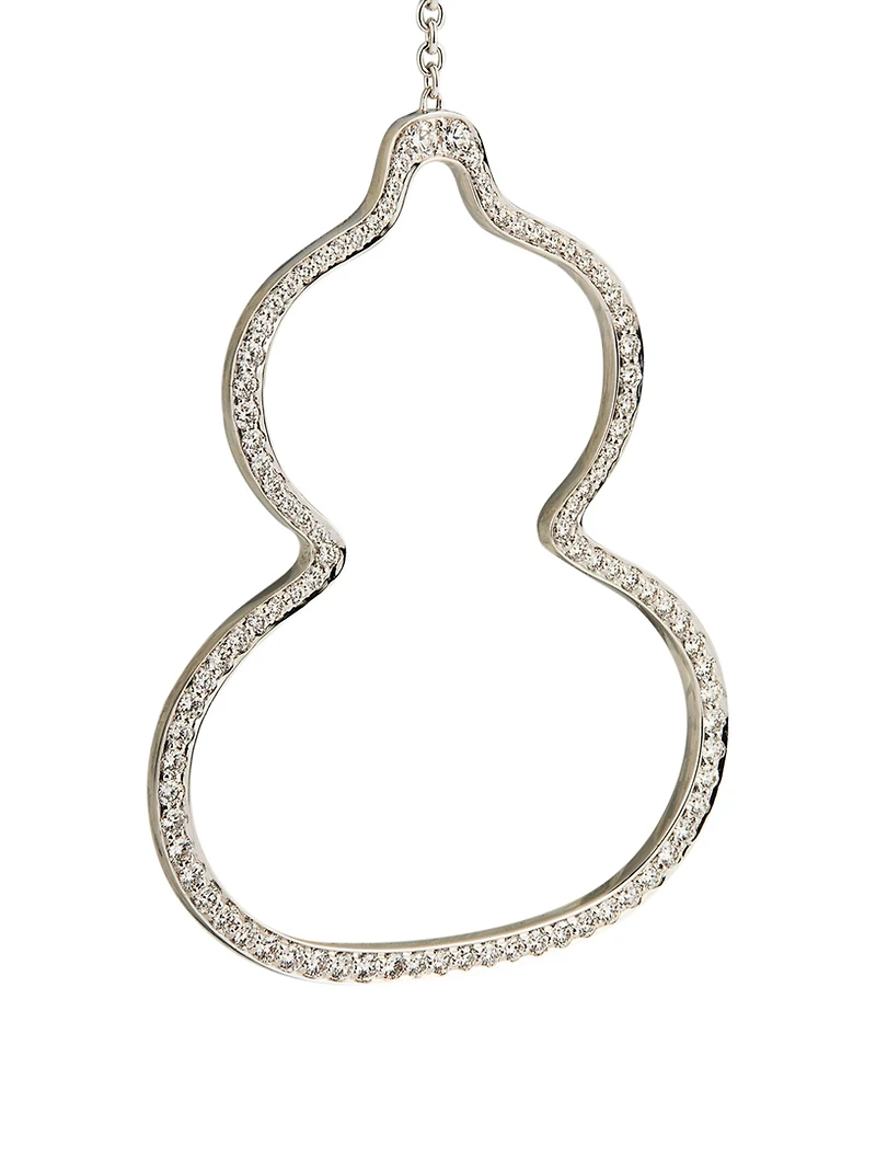 Wulu 18K White Gold Earring With Diamonds