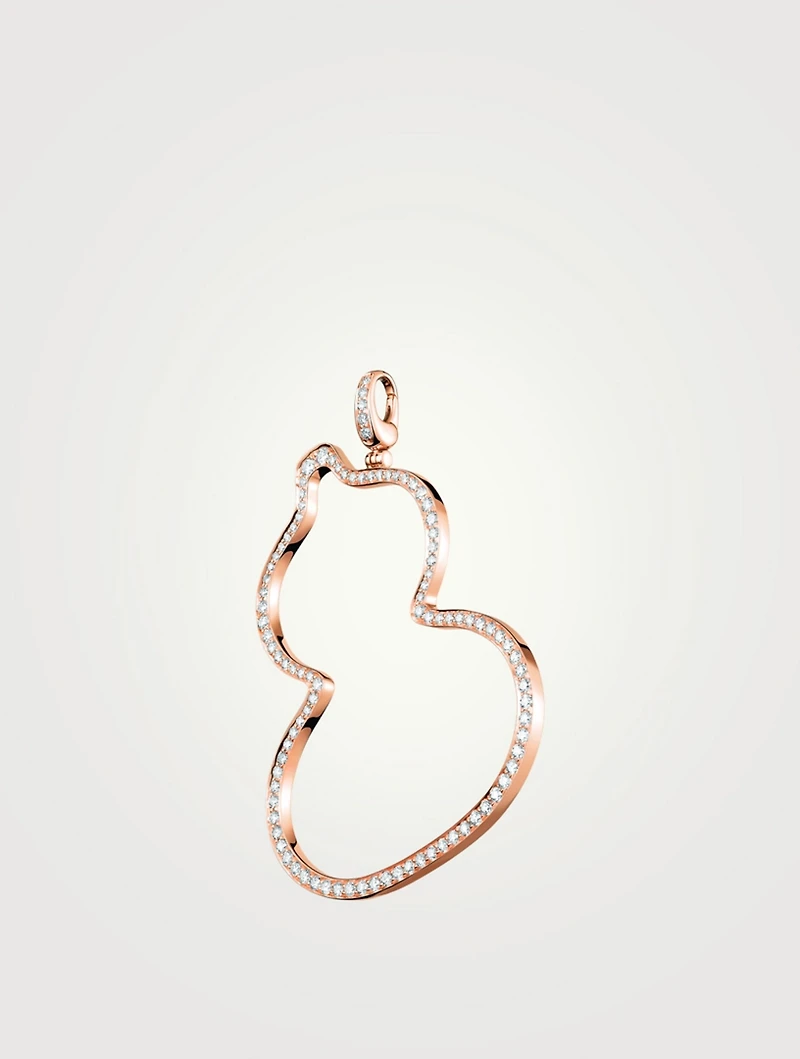 Wulu 18K Rose Gold Pendant With Diamonds