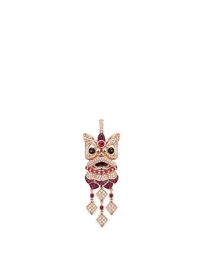 Xi Xi 18K Rose Gold Pendant With Diamonds