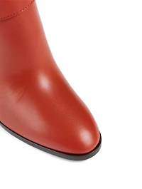 Eden Leather Heeled Ankle Boots