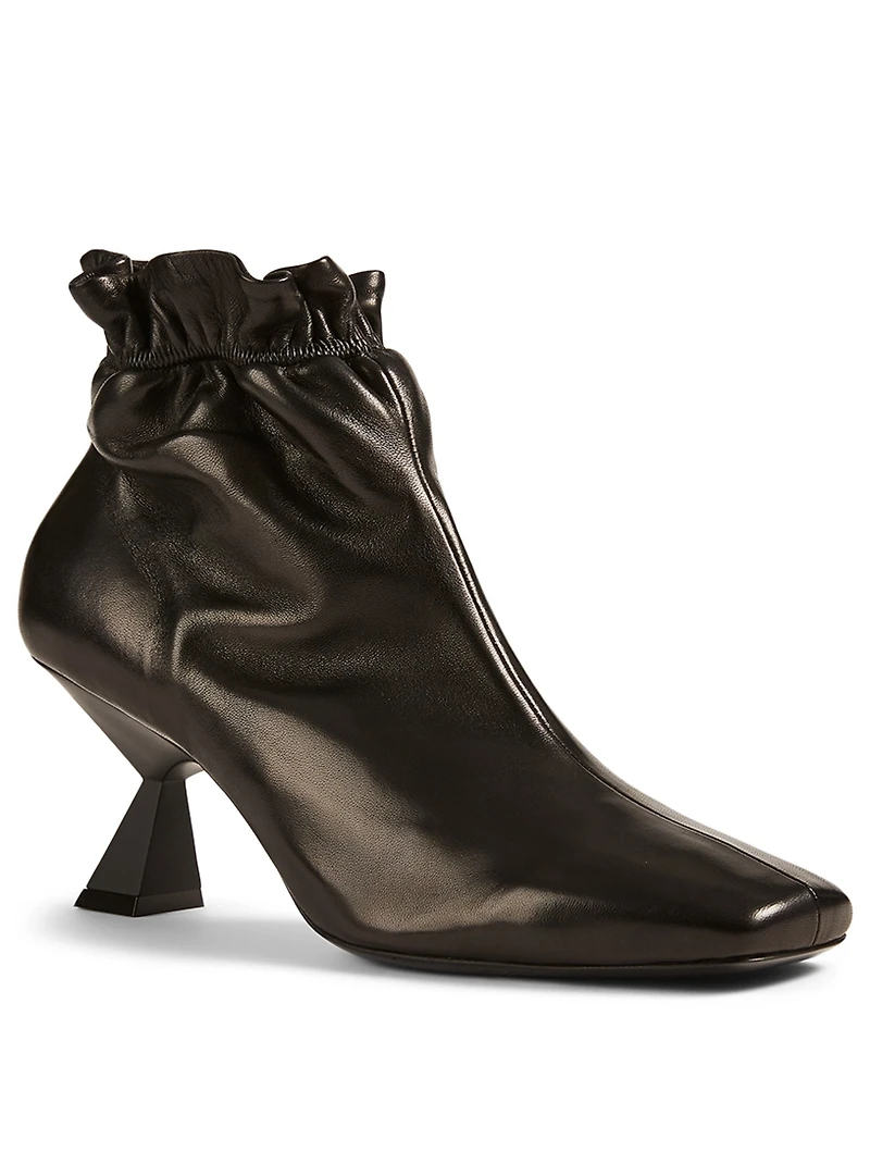 Iris Leather Heeled Ankle Boots