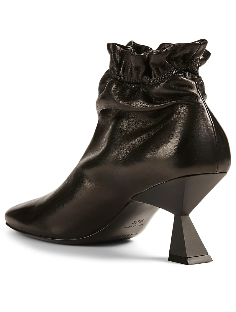 Iris Leather Heeled Ankle Boots