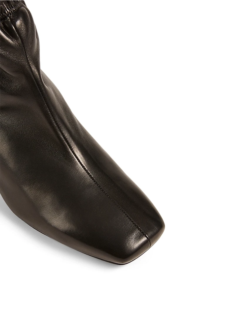 Iris Leather Heeled Ankle Boots