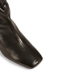 Iris Leather Heeled Ankle Boots