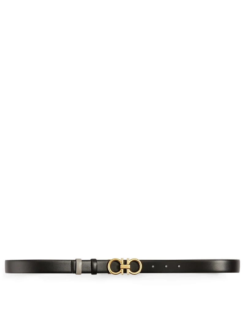 Classic Gancini Reversible Leather Belt