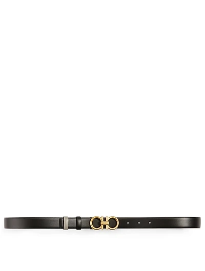 Classic Gancini Reversible Leather Belt