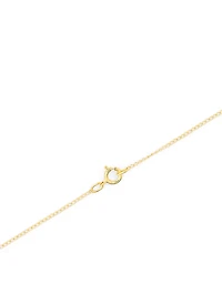 Conch Shell  10K Gold Diamond Pendant Necklace