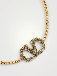 VLOGO Chain Bracelet With Crystals