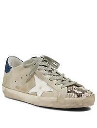 Superstar Suede Sneakers With Snake Print