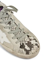 Superstar Suede Sneakers With Snake Print