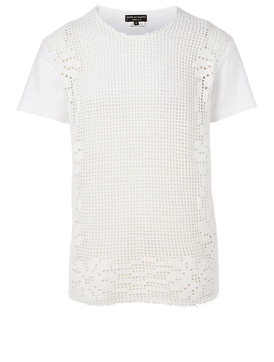 Cotton Crochet T-Shirt