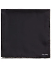 Silk Classic Border Pocket Square