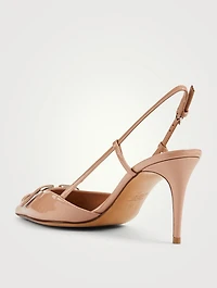 VLOGO Patent Leather Slingback Pumps