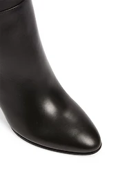 VLOGO Leather Heeled Knee-High Boots