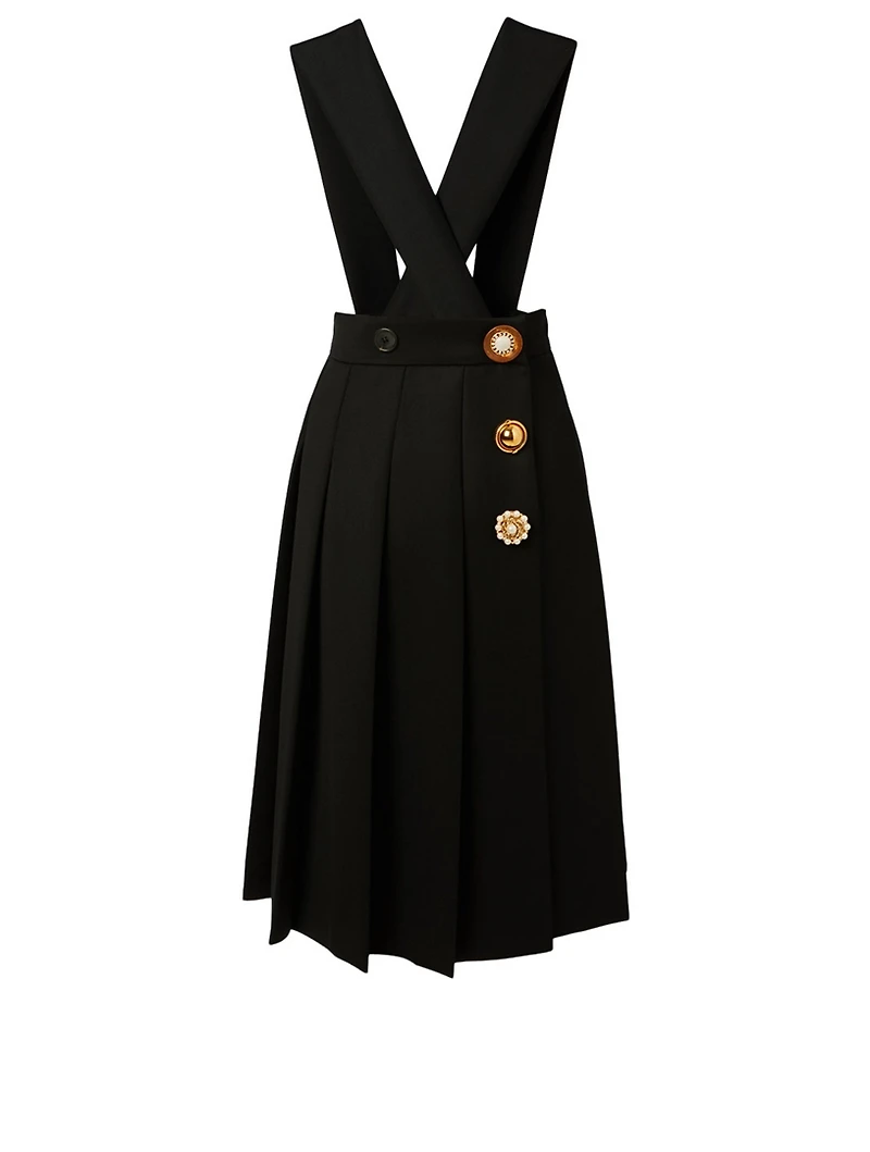 Wool Pinafore Dress