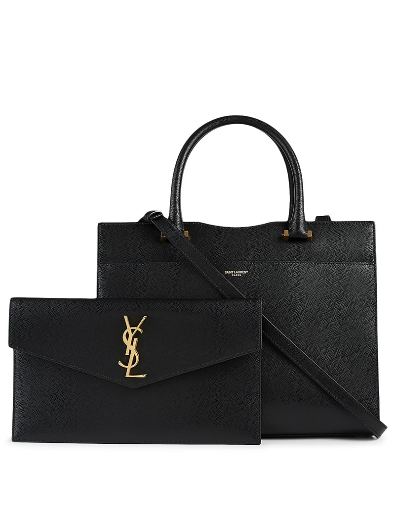Medium Uptown YSL Monogram Leather Bag
