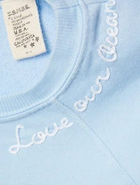 Pastel "Love Our Oceans" Crewneck Sweatshirt