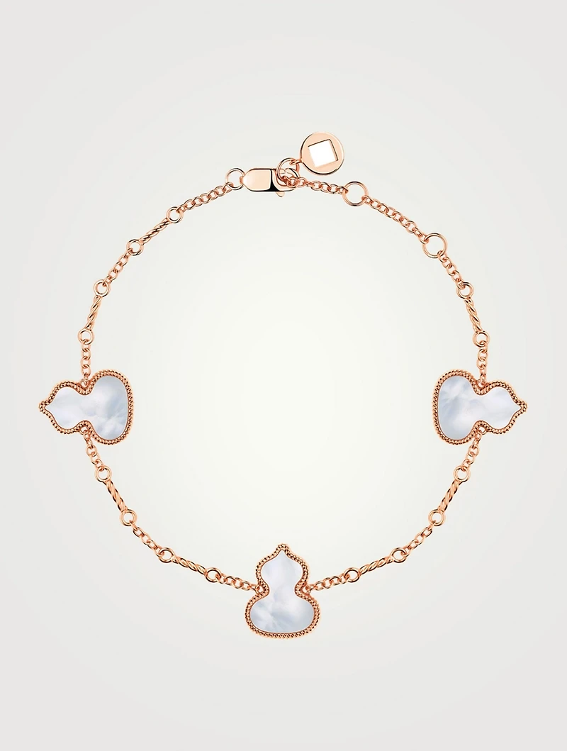 Wulu 18K Rose Gold Bracelet With Mother-Of-Pearl