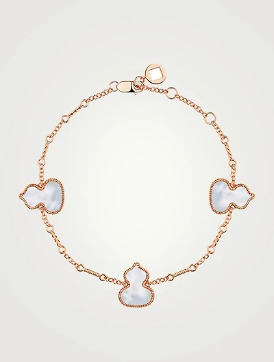 Wulu 18K Rose Gold Bracelet With Mother-Of-Pearl