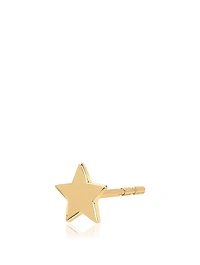 14K Gold Star Stud Earring