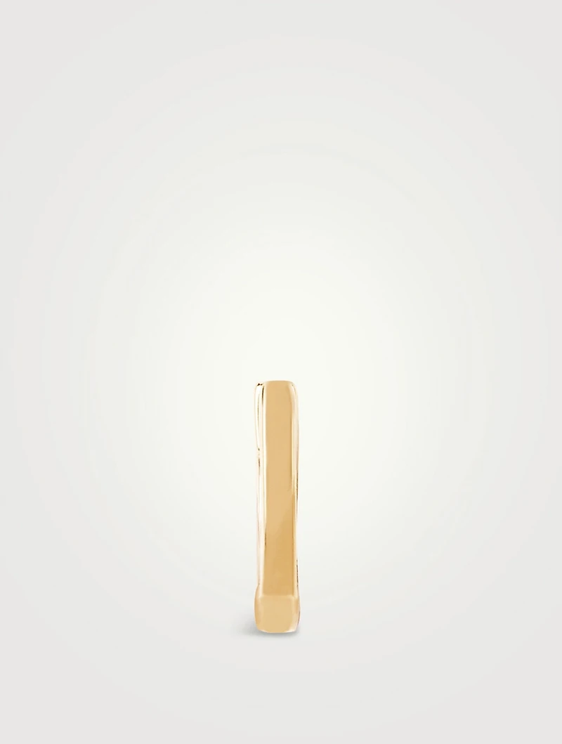 Mini 14K Gold Huggie Hoop Earring