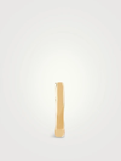 Mini 14K Gold Huggie Hoop Earring