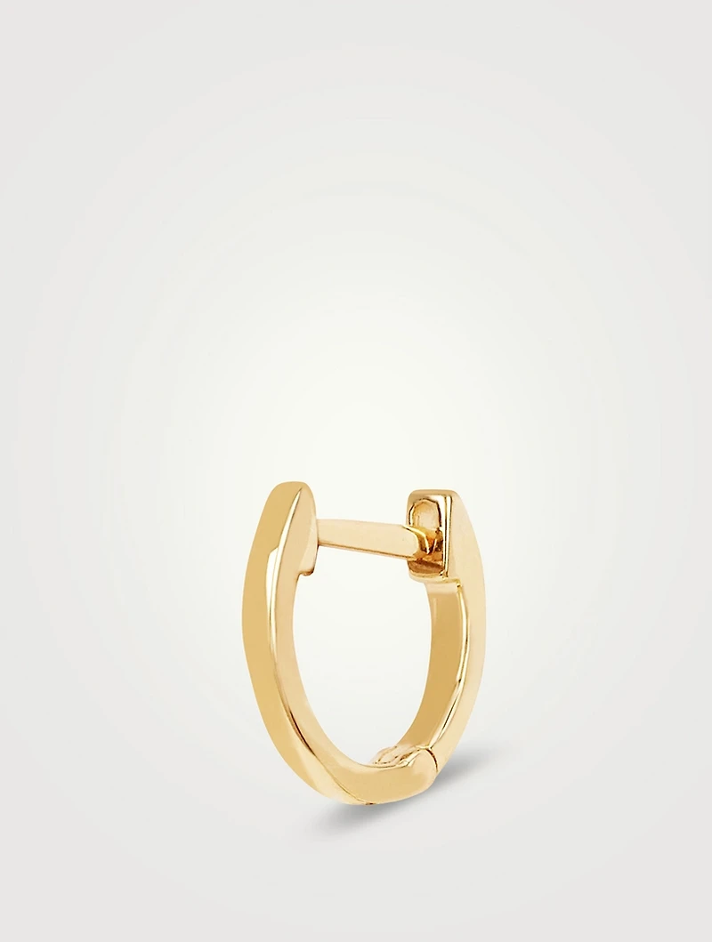 Mini 14K Gold Huggie Hoop Earring