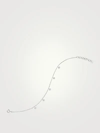 14K Gold Bezel Chain Bracelet With Diamonds