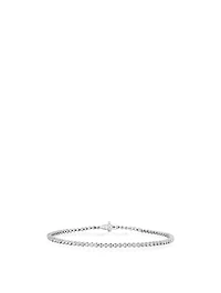14K White Gold Bezel Eternity Bracelet With Diamonds