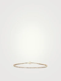14K Gold Bezel Eternity Bracelet With Diamonds