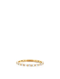 14K Gold Eternity Ring With Diamonds